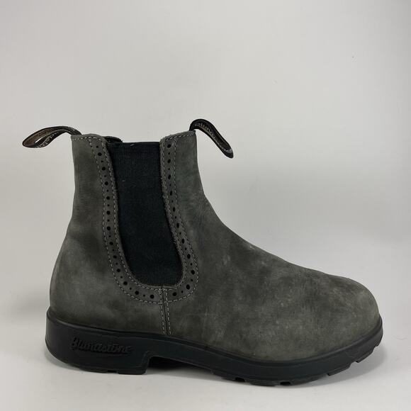 Blundstone 1630 Rustic Chelsea Boots Womens 6.5 AU, Size 9.5 US Gray Pull On - Picture 1 of 11